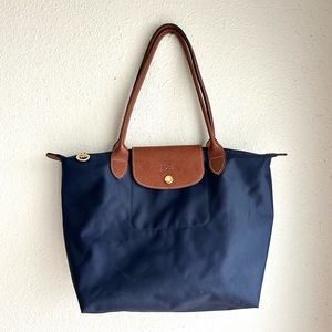 Longchamp Le Pliage Medium tote navy blue